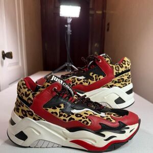 Just Cavalli "P1thon" sneakers platform chunky Dad shoes Men Sz 10